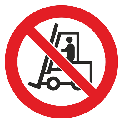 Знак - Запрещается движение средств напольного транспорта Р-07