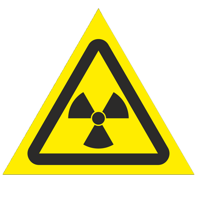 Знак - Опасно! Радиоактивные вещества или ионизирующее излучение W05